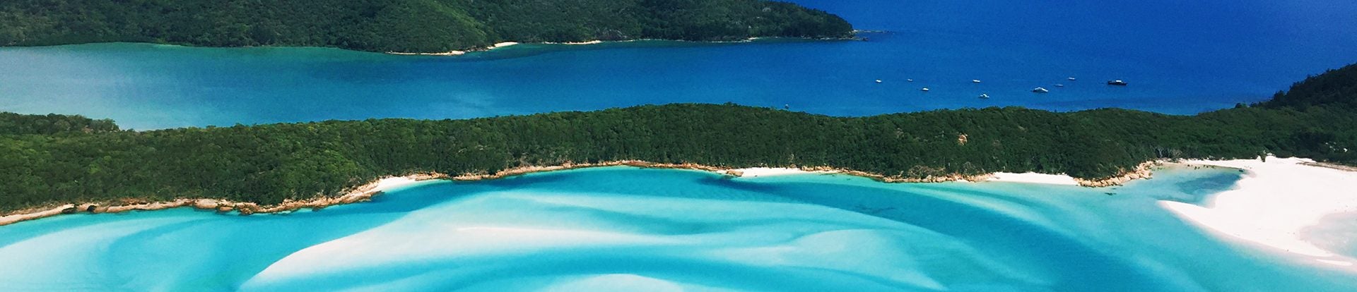 Australia aerial view of yachts on ownership program adventure