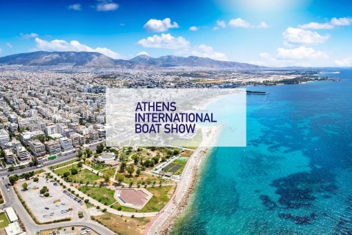 Scenic aerial view of Athens coastline