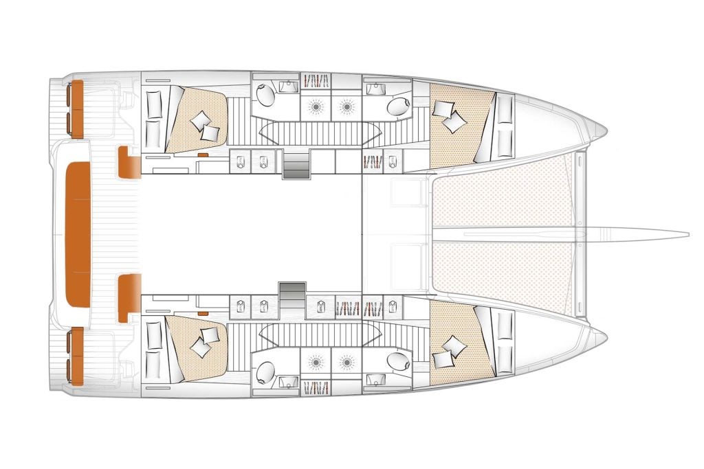 Excess 14 4 cabin layou