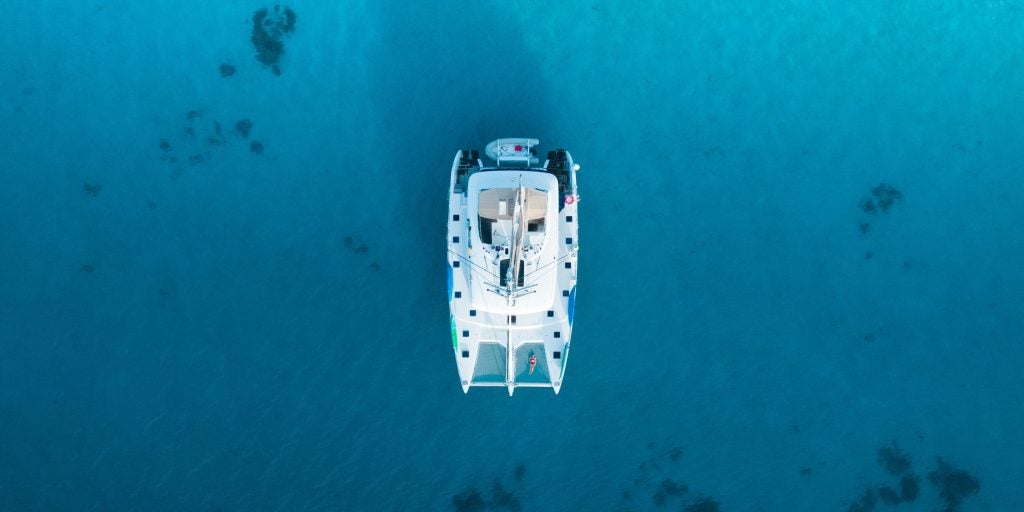 YAcht anchored