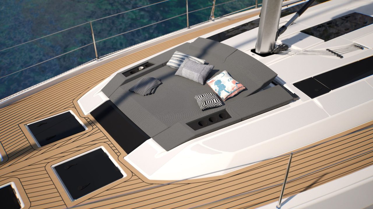 Dufour 54 Foredeck