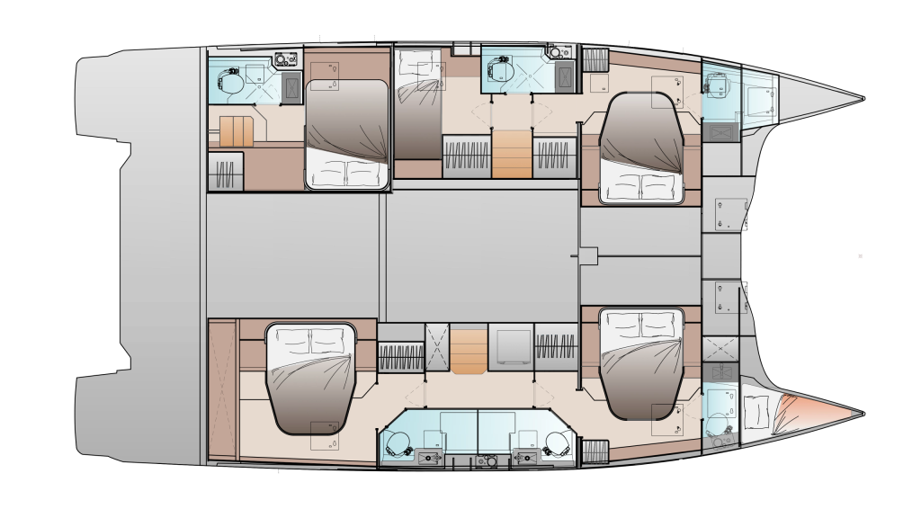 Fountaine Pajot 48 Cabins