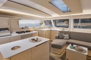 Fountaine Pajot New 44 Galley and Saloon