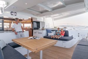 Lagoon 46 Iconic Deck Table and Seating