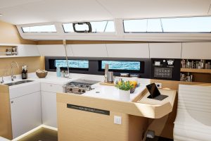 Jeanneau 455 interior galley