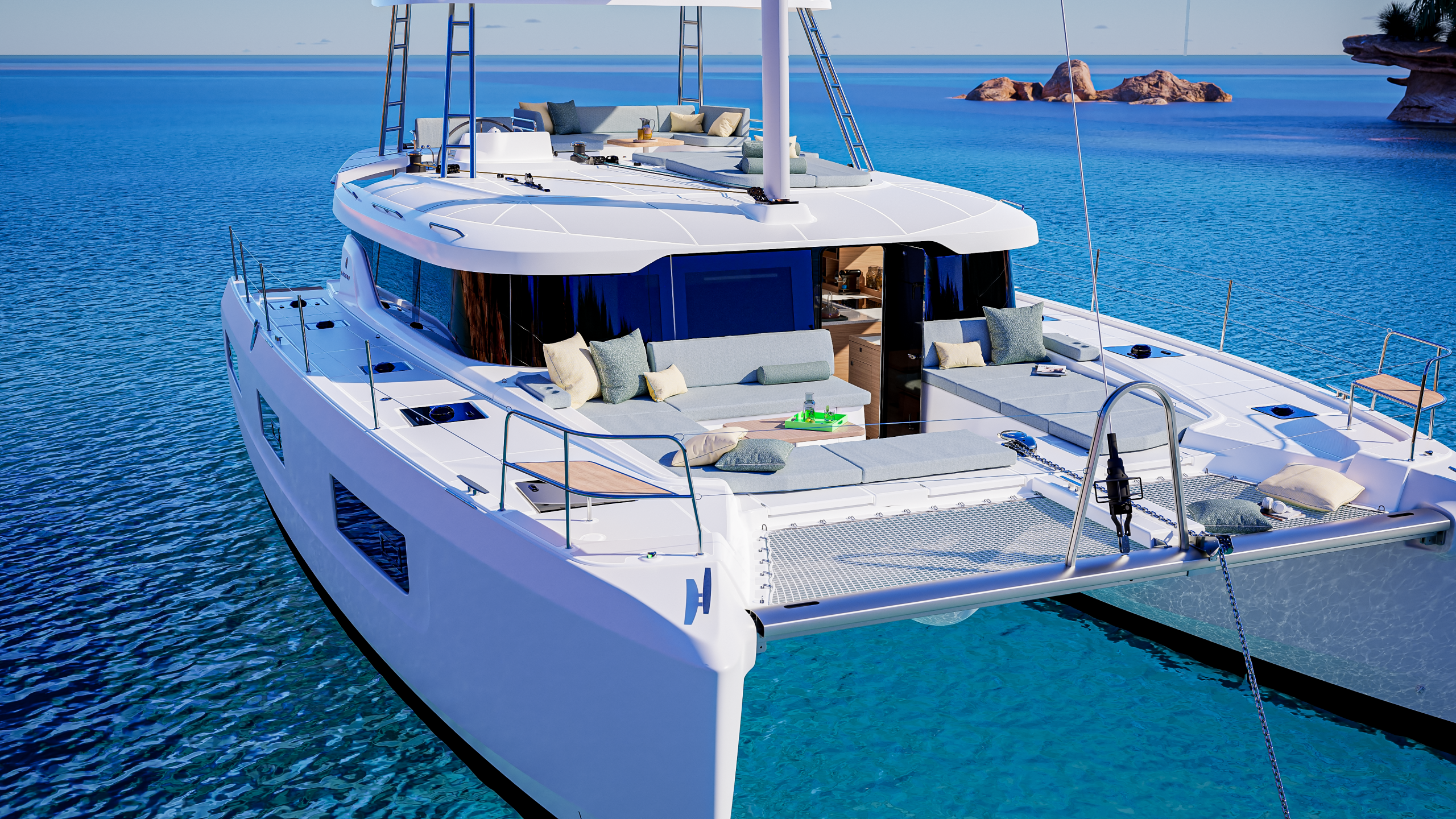 Lagoon 47 forward area
