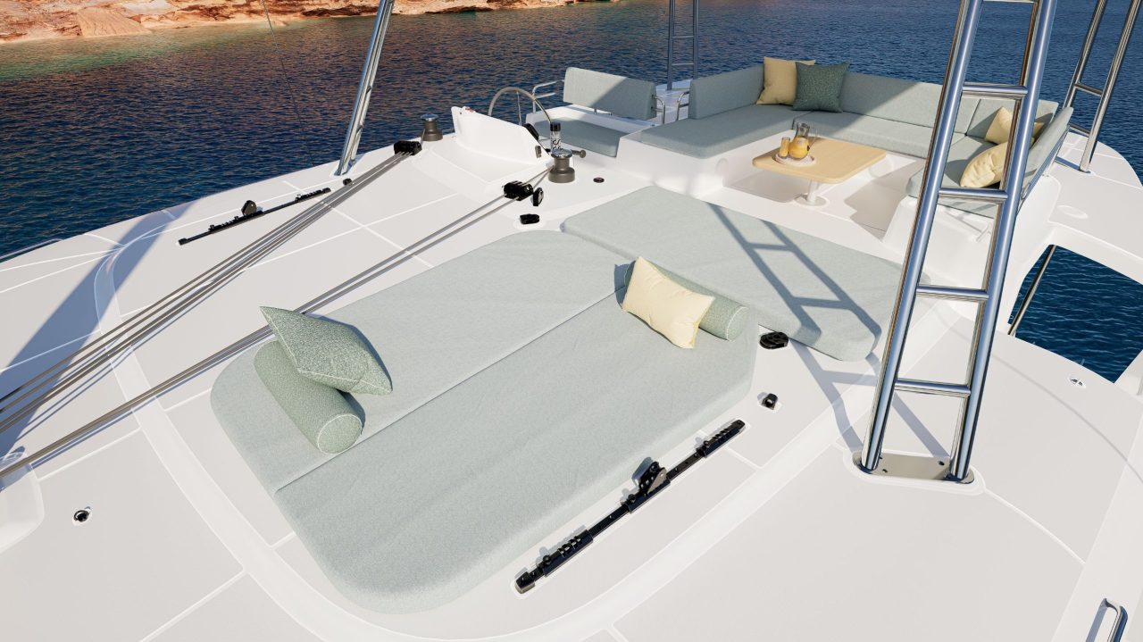 Lagoon 47 upper deck