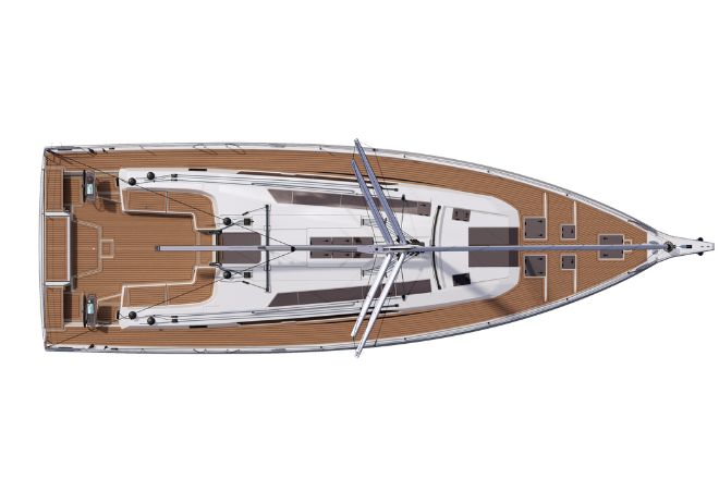 Dufour 54 Deck layout