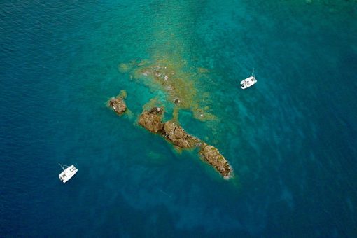 BVI The Indians Boats Anchored