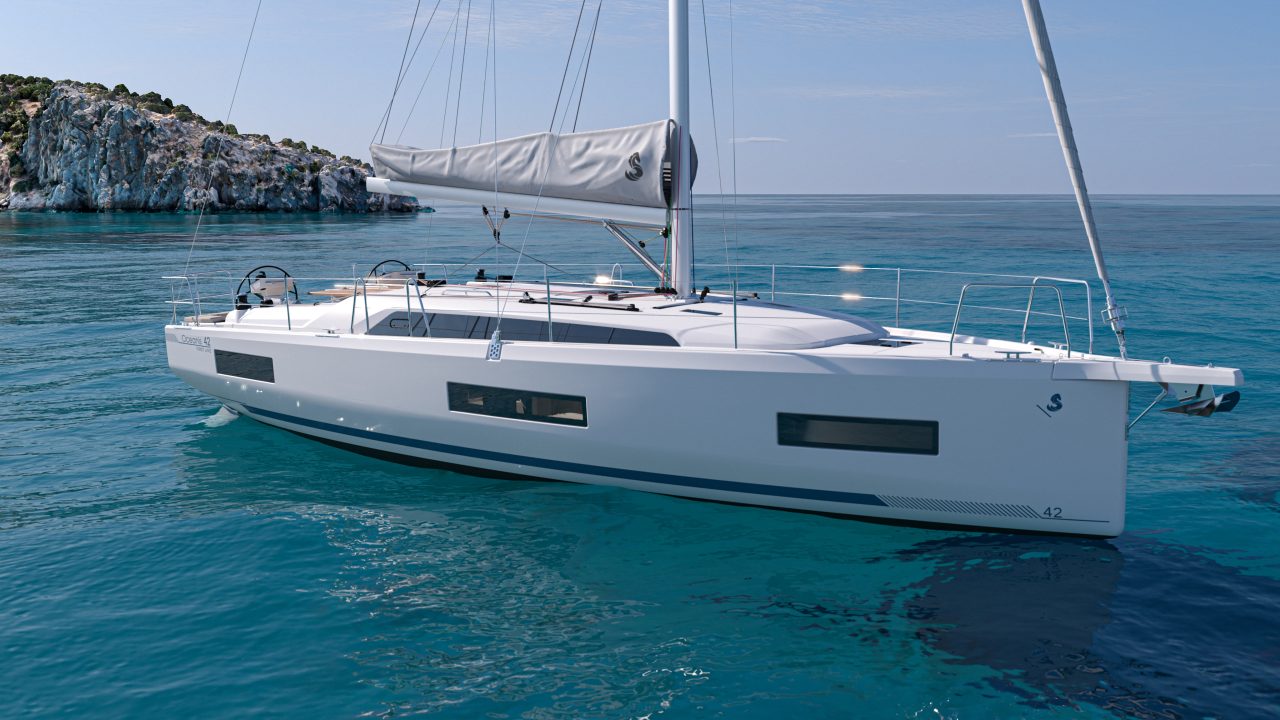 OCEANIS 42 moored
