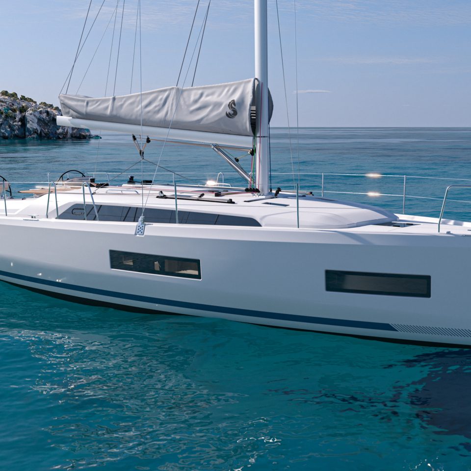 OCEANIS 42 moored